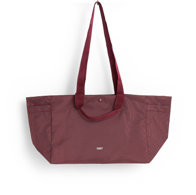 Torba na zakupy Grid Weekend Bag burgundowa HAY