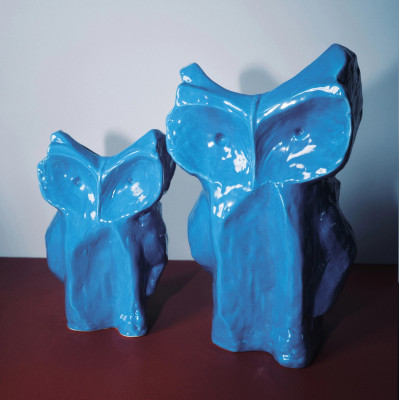 Wazon After Midnight 23 cm niebieski Serax
