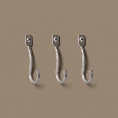 Wieszak Curvature Set of 3 srebrny Ferm Living