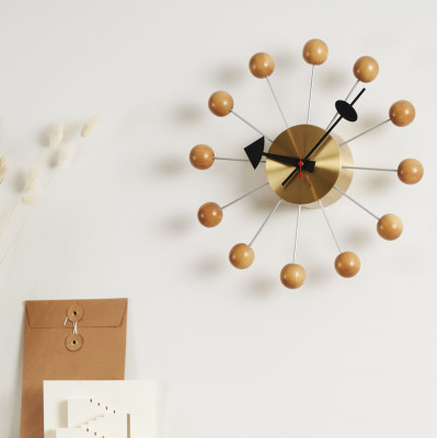 Zegar ścienny Ball Clock pomarańczowy Vitra