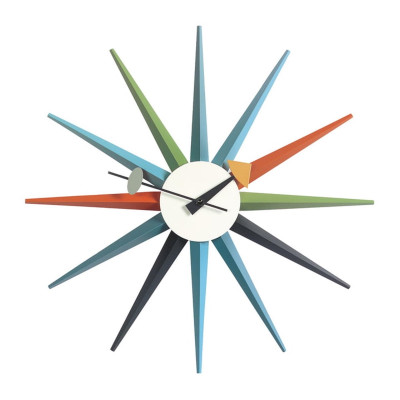 Zegar ścienny Sunburst multikolor Vitra