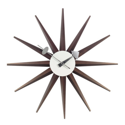 Zegar ścienny Sunburst orzech Vitra