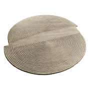 Dywan Zen Split 157X180 Cm Ciemnobeżowy Bolia