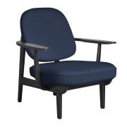 Fotel Fred Christianshavn 1153 - Czarny Jesion Fritz Hansen