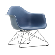 Fotel Eames Plastic Armchair Lar Niebieski - Chromowana Podstawa Vitra