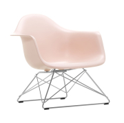 Fotel Eames Plastic Armchair Lar Różowy - Chromowana Podstawa Vitra