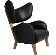 Fotel My Own Chair Nevada Black Nóżki Dąb Przydymiony By Lassen