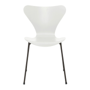 Krzesło Series 7 Fornir Barwiony Biały Fritz Hansen