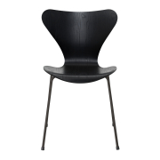 Krzesło Series 7 Fornir Barwiony Czarny Fritz Hansen
