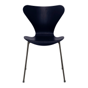 Krzesło Series 7 Fornir Barwiony Granatowy Fritz Hansen