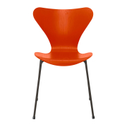 Krzesło Series 7 Fornir Barwiony Pomarańczowy Fritz Hansen