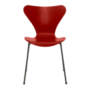 Krzesło Series 7 Fornir Barwiony Wenecka Czerwień Fritz Hansen