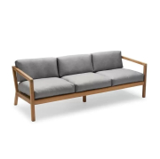 Sofa Ogrodowa Virkelyst 3 Os. Szara Skagerak