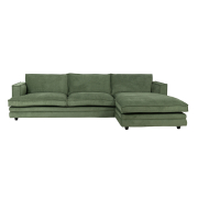 Sofa Agir Z Szezlongiem 285X155 Cm Velvety Zielona Furninova