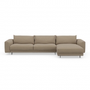 Sofa Samba Z Szezlongiem 351X163 Cm Piaskowa