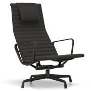 Fotel Aluminium Ea 124 Tkanina Track Nero - Podstawa Czarna Vitra