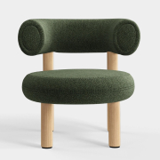 Fotel Fat Natural Wood - Forest Boucle Tom Dixon