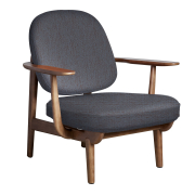 Fotel Fred Christianshavn 1150 - Orzech Fritz Hansen