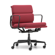 Krzesło Biurowe Soft Pad Ea 217 Tkanina Track Magenta - Podstawa Czarna Vitra