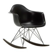 Krzesło Bujane Eames Rar Czarne - Grafitowa Podstawa Vitra