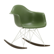 Krzesło Bujane Eames Rar Zielone - Biała Podstawa Vitra