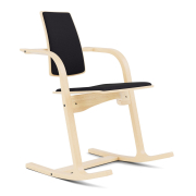 Ergonomischer Stuhl Actulum, Dunkelgrau, Natürliches Varier-Holz