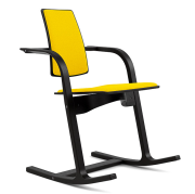 Krzesło Ergonomiczne Actulum Żółte, Czarne Drewno Varier