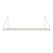 Półka Single 60 Cm Biała - Stalowe Wsporniki Frama