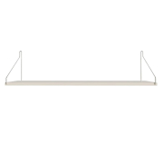 Półka Single 80 Cm Biała - Stalowe Wsporniki Frama