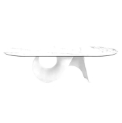 Stół Seashell 250 Cm Biały Ceramiczny Calligaris