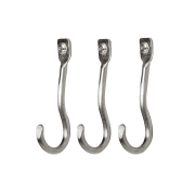 Wieszak Curvature Set Of 3 Srebrny Ferm Living